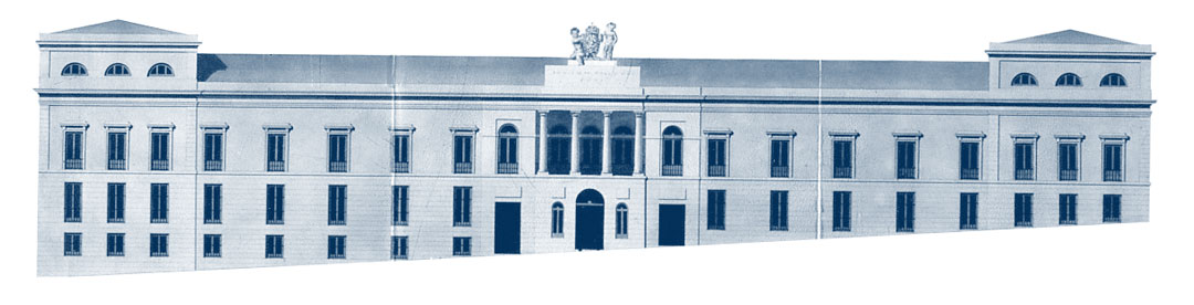 Dibujo de la fachada del INAP - Academia Española de Administraciones Públicas